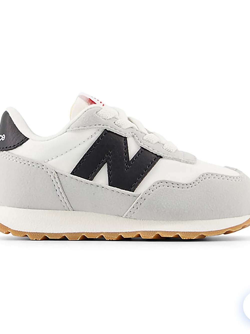 New Balance 237 Bungee Tiddlers White & Black Sneakers 5c - Picture 6 of 10